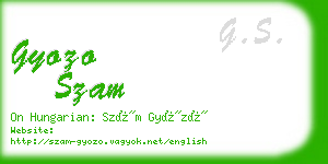 gyozo szam business card